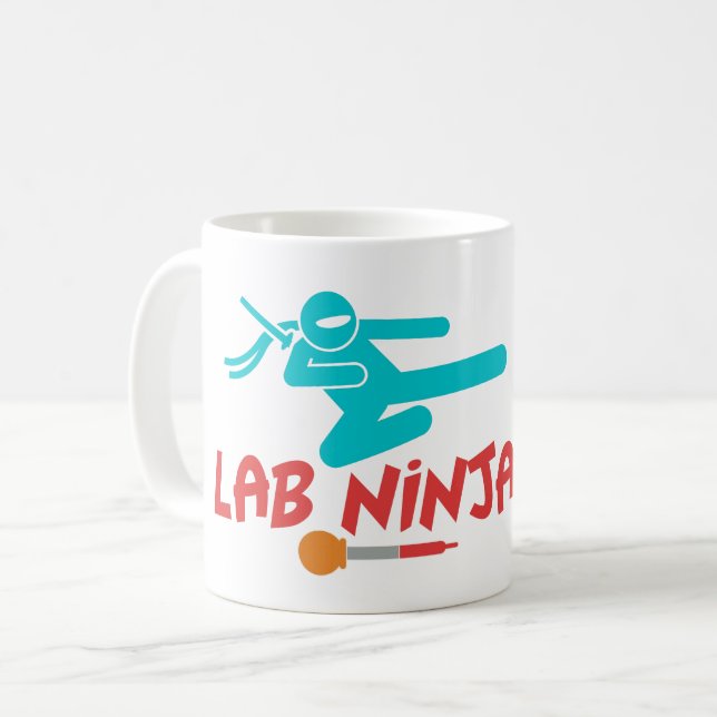 LAB NINJA - MEDICAL LAB SCIENTIST COFFEE MUG (Front Left)