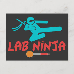 LAB NINJA - MEDICAL LAB SCIENTIST POSTCARD