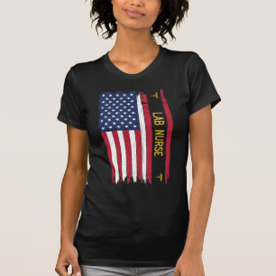 Lab Nurse American Flag T-Shirt