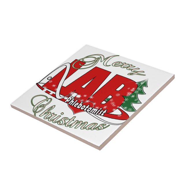 LAB PHLEBOTOMIST CHRISTMAS TILE (Side)