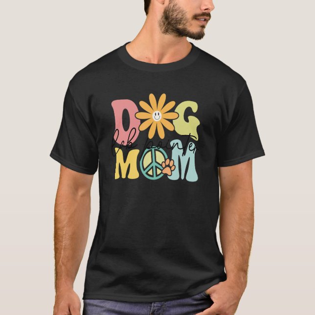 Lab Pointer Groovy Dog Mum Women Pet T-Shirt (Front)