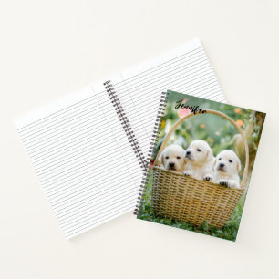 Lab Puppies Personalised Notebook