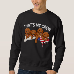 Lab Puppies Us Flag Lab Mum Dad Fox Red Labrador R Sweatshirt