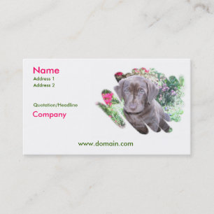 Lab Puppy Business Card