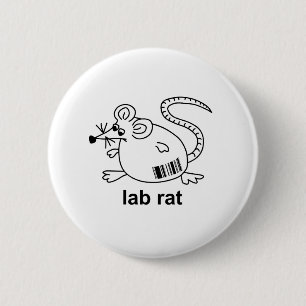 Lab Rat 6 Cm Round Badge