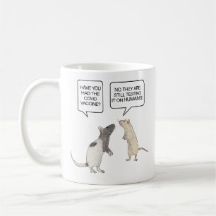 Lab Rat Covid Vaccine Funny Coffee Mug