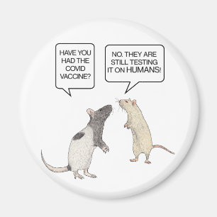 Lab Rat Covid Vaccine Funny Magnet