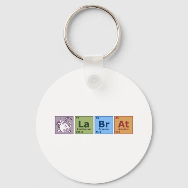 Lab Rat Key Ring (Front)