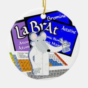 LAB RAT ORNAMENT (PERIODIC TABLE OF ELEMENTS)