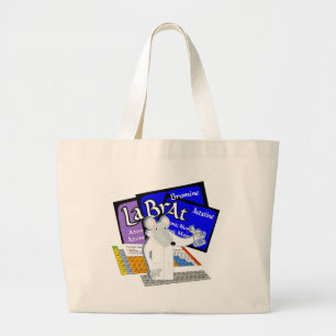 LAB RAT SCIENTIST LABORATORY PERIODIC TABLE LARGE TOTE BAG