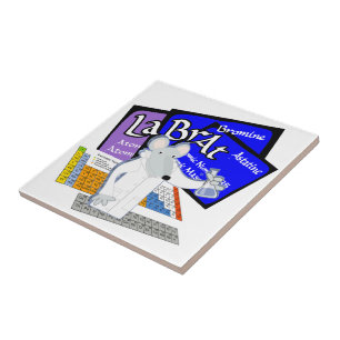 LAB RAT SCIENTIST LABORATORY PERIODIC TABLE TILE