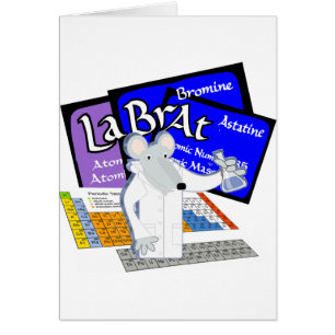 Lab Rat Spelled with Elements from Periodic Table