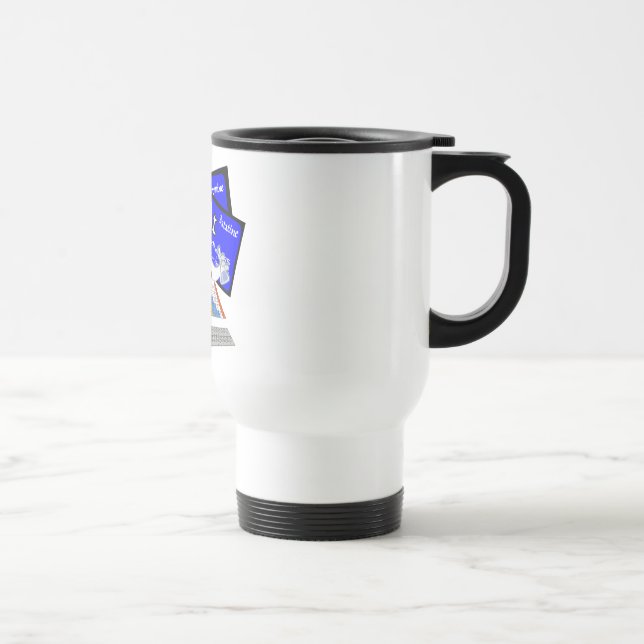 Lab Rat Spelled with Elements from Periodic Table Travel Mug (Right)