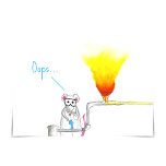 Lab Rats "You Can Do It!" Encouragement Card<br><div class="desc">If a scientist you know is struggling with a tricky experiment or rejected papers, you can send them this cute lab rat card to help them feel better. The front of the card shows a rat with a science experiment blowing up. The rat is thinking "Oops…". The inside of the...</div>