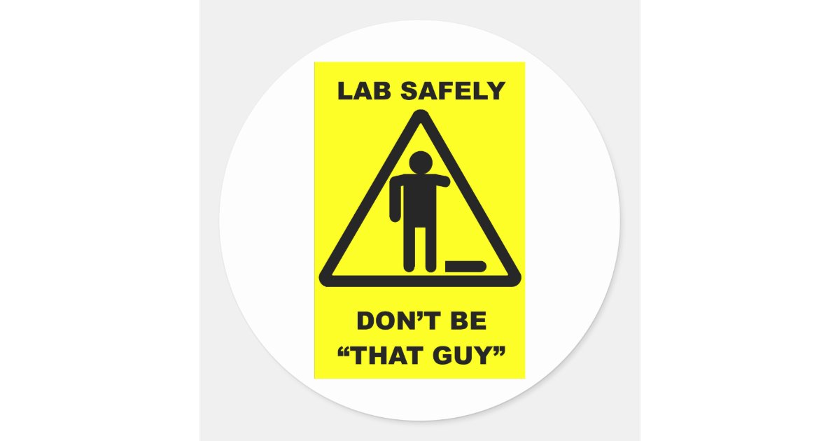 lab safety bumper sticker assignment