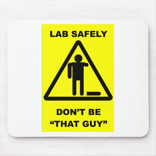 Lab Safety 1 Mouse Mat (Front)