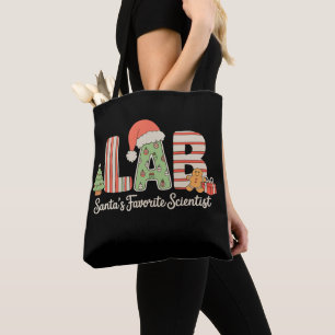 Lab Santas Favourite Scientist Christmas Laborator Tote Bag