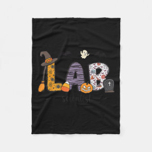 Lab Scientist Medical Lab Science Halloween Labora Fleece Blanket