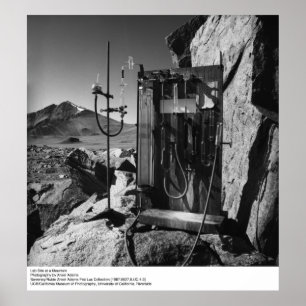 Lab Site at a Mountain by Ansel Adams Poster