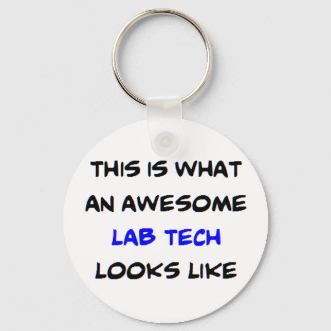 lab tech, awesome key ring (Front)
