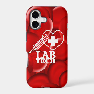 LAB TECH HEART SYRINGE LOGO