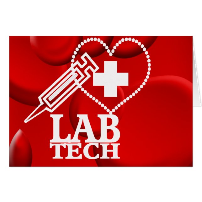 LAB TECH HEART SYRINGE LOGO - LABORATORY SCIENTIST (Front Horizontal)