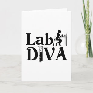 Lab Tech Lab Diva Chemist Laboratory Technician Card
