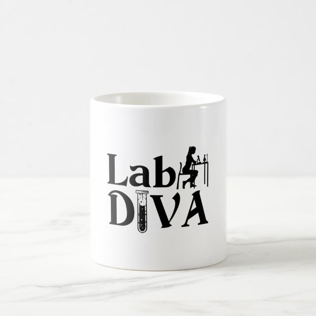 Lab Tech Lab Diva Chemist Laboratory Technician Coffee Mug (Center)