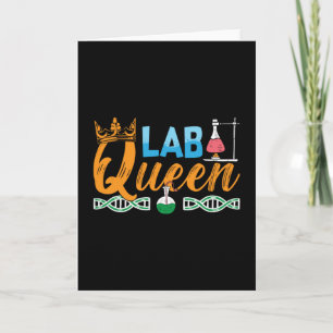 Lab Tech Lab Queen Laboratory Chemist Technician Card