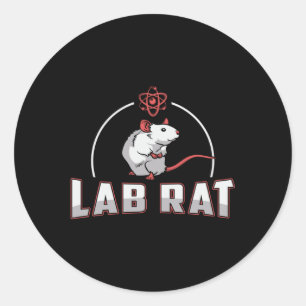 Lab Tech Lab Rat Laboratory Science Technician Classic Round Sticker