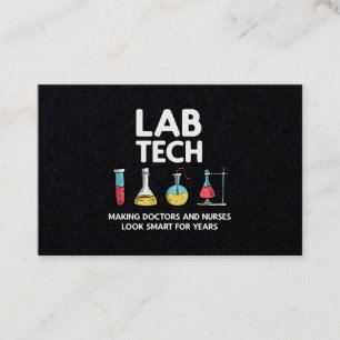 Lab Tech Laboratory Business Card