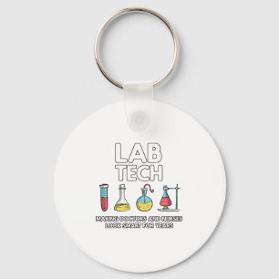 Lab Tech Laboratory Key Ring