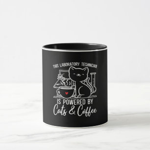 Lab Tech Laboratory Technician Cats Coffee Chemist Mug