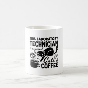 Lab Tech Laboratory Technician Cats Coffee Science Mug