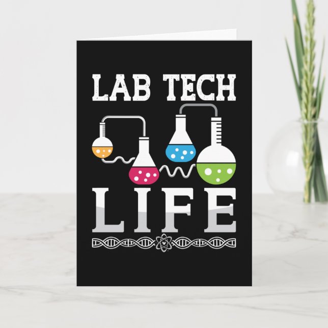 Lab Tech Life Chemist Doctor Laboratory Technician Card (Front)