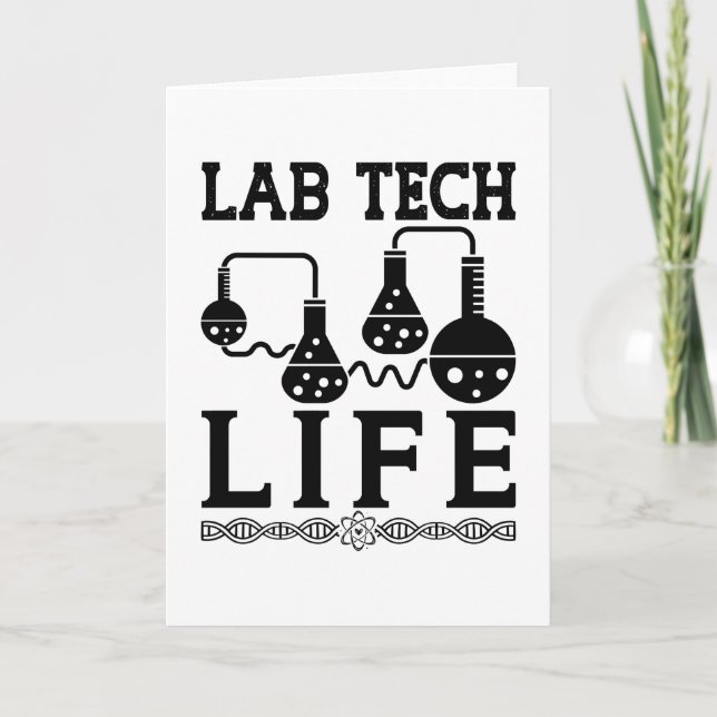 Lab Tech Life Doctor Chemist Laboratory Technician Card (Front)