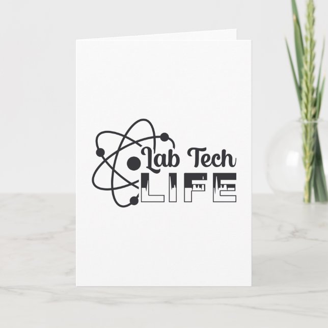 Lab Tech Life Laboratory Science Doctor Technician Card (Front)