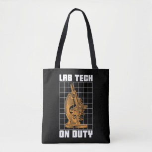 Lab Tech On Duty Chemist Laboratory Technician Tote Bag