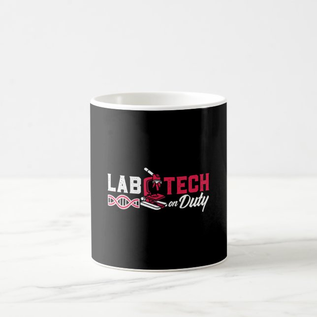 Lab Tech On Duty Laboratory Technician Science Coffee Mug (Center)