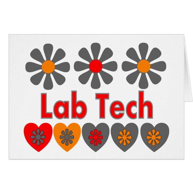 Lab Tech RETRO flowers (Front Horizontal)