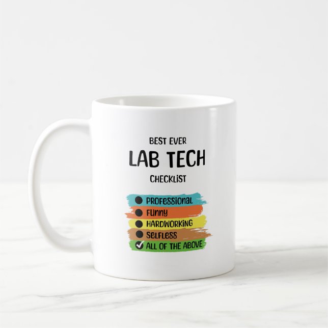Lab Tech Technician Lab Week Assistant Group Coffee Mug (Left)
