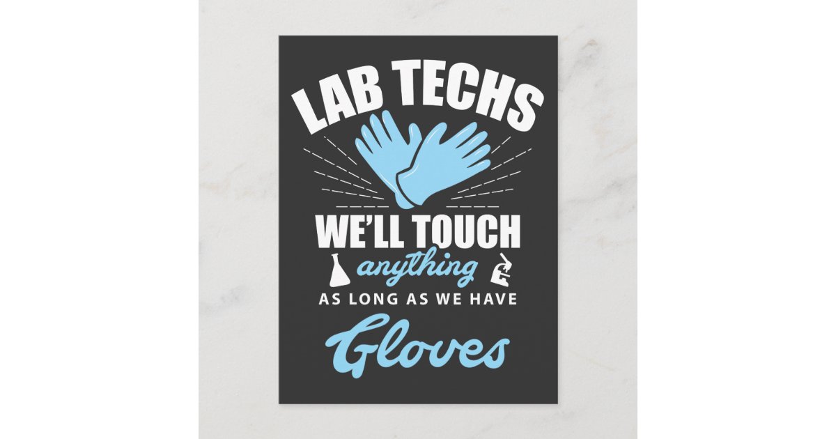 Lab Technician Funny Laboratory Week Lab Tech Postcard | Zazzle