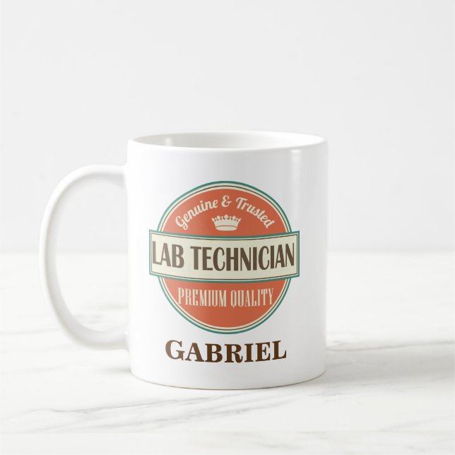 Lab Technician Personalised Office Mug Gift (Left)