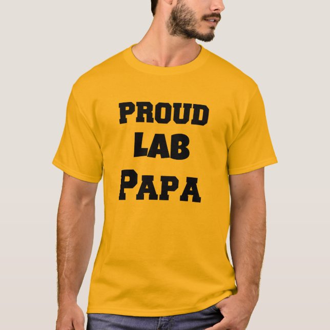 Lab Tee - Proud Lab Papa (Front)