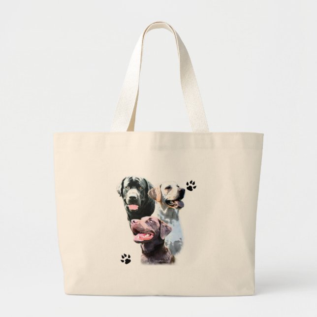 Lab Trio Large Tote Bag (Front)