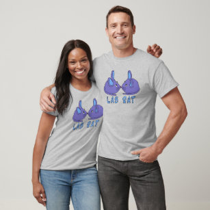 lab   two purple blue laboratory mice science T-Shirt
