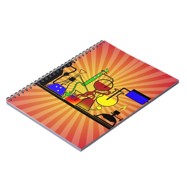 LAB WARE - LABORATORY  GLASSWARE MAD SCIENTIST NOTEBOOK (Left Side)
