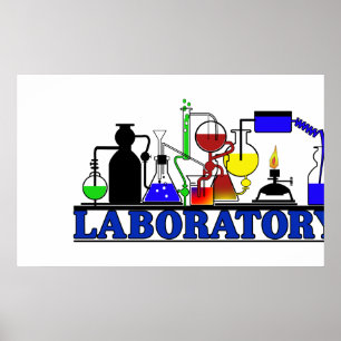 LAB WARE  LABORATORY GLASSWARE POSTER