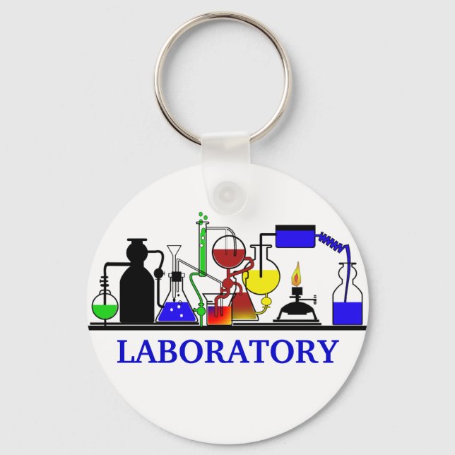 LAB WARE - LABORATORY GLASSWARE SETUP KEY RING (Front)