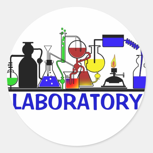 LAB WARE - LABORATORY GLASSWARE SETUP STICKERS (Front)